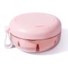 Denture Case, Definitely No-Leak Denture Bath Box for Traveling Perfectly, Denture Cup with Strainer & Mirror(Pink) view 1