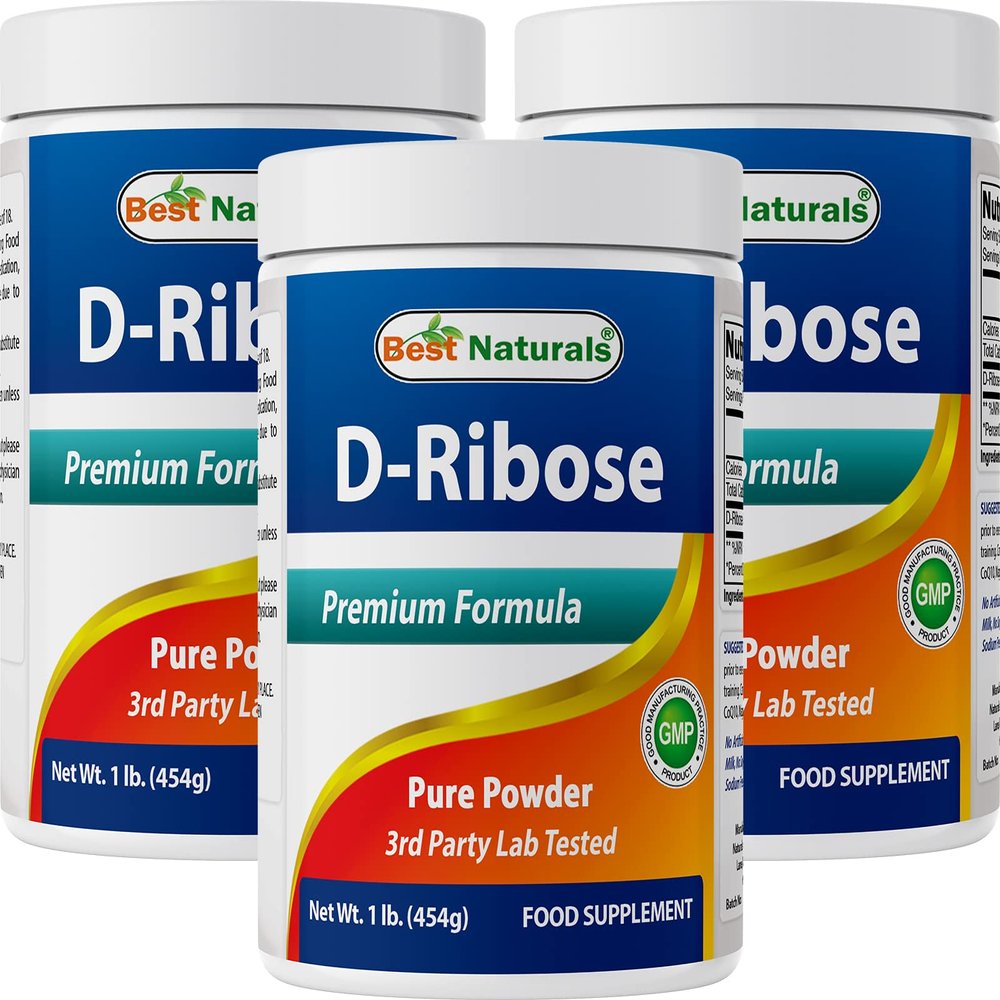 Best Naturals D-Ribose Powder 1 Pound (1 LB (Pack of 3))