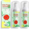 Whitening Foam Toothpaste Kids with Low Fluoride & Natural Formula to Reduce Plaque, Children Foaming Toothpaste for U Shaped & Electric Toothbrush (Watermelon) view 1