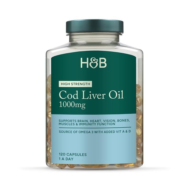 Holland & Barrett Pure Cod Liver Oil 1000mg 120 Capsules