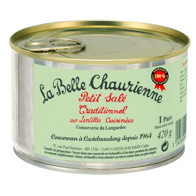 La Belle Chaurienne Petit Sale with Lentils 420g (1)