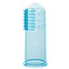 Baby Finger Toothbrushes Teething Brush Toddler Clean Teeth Soft Bristles Dental Oral Hygiene Case (Blue Transparent) view 1
