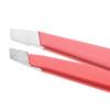 TWEEZERMAN Mini Tweezers (Hand Ground, Oblique Tips, Eyebrow Plucking, Professional Quality, Stainless Steel), Geranium view 3