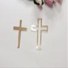 16pcs of Acrylic Cross Cake Topper, Cross Cake Charm for Baptism, Christening, Holy Communion Cake (4'', Rose Gold Mirror) view 1