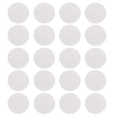 DOITOOL 20pcs Compressed Towel Camping Mini Towel Compressed Cotton Coin Portable Towels Cotton Compressed Tissue Pure Non-woven Fabric Survive Flat Travel White