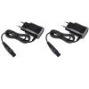 BODYA 2Pcs 15V Shaver Charger Cord Charging Cable Power Supply Adapter Fit for Philips Shaver HQ8505 HQ8500 HQ6425 HQ6426, Black view 1
