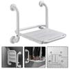 NMDCDH Foldable Wall Shower Stools Plastic Wall Mounted Shower Seat and Chair Folding - Bath Bench for The Elderly Disabled Aid Bathing Showering Portable Design view 1