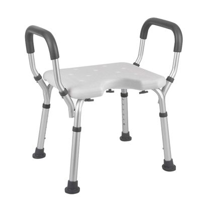 NMDCDH Bath Seats for Adults Disabled | Mobility Shower Chair | Bathroom Bench Seat White | Shower Stools to sit on | Bathtub Seat with Grip, Adjustable Hight Non-Slip, Max. 150kg