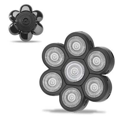 UPTARD Head Shaver Replacement Heads, 7D Rotary Blades, Bald Men, Men, Black