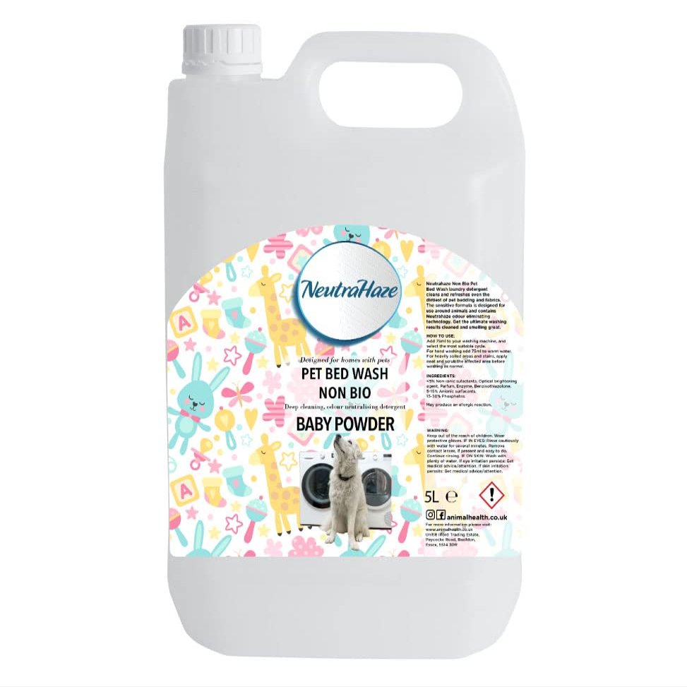 Baby Powder - NeutraHaze Pet Bed Wash - The Science Of Odour Control (5 Litre)