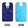 HOMSFOU Waterproof Adult Bib Large Size Washable Clothing Protector with Snap Closure for Mealtime Eating and Messy Activities Care view 3