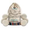 Chinchilla Dryer Balls Made of Sheep's Wool, Sustainable Tumble Dryer Balls for Fluffy, Soft and Fluffy Laundry, Plastic-Free and Durable