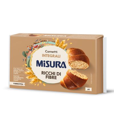 Misura Fibrextra Wholemeal Cornetti, Wholemeal Wheat Flour