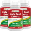 Best Naturals Holy Basil Extract 500 mg 120 VCaps (120 Count (Pack of 3)) view 1