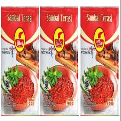 ABC Sambal Terasi - Prawn Chili Paste,(3 sachets x 18 Gram)