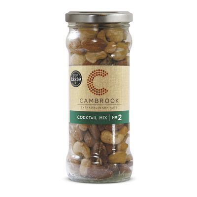 Cambrook - Cocktail Mix 2, Baked & Salted Mixed Nuts, 175g Jar