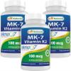 Best Naturals MK-7 Vitamin K2 100 mcg 120 Vcaps (120 Count (Pack of 3)) view 1