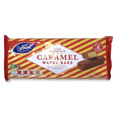 Belmont Caramel Wafer Bars 8 Pack