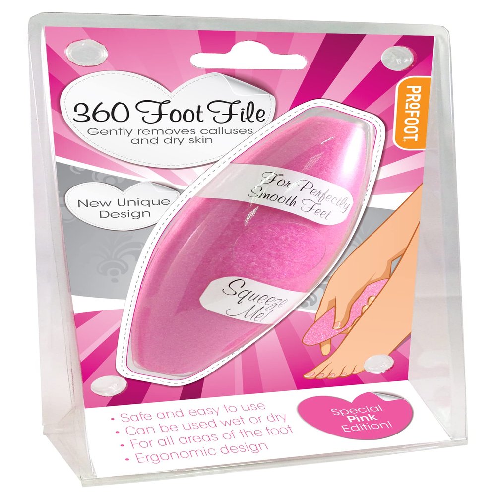 Profoot 360 Foot File has a Unique Design That Gently removes calluses and Hard Skin Fast, Easily and Effectively