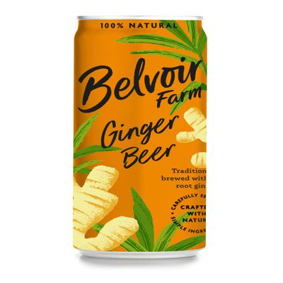 Belvoir Farm | Ginger Beer Cans, 6 x (4 x 250ml) Cans