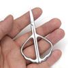 Yutoner Eyebrow and Nose Hair Safety Curved Scissors, 3.4 Inch Stainless Steel Professional Facial Hair Beard Eyelashes Eyebrow and Moustache Scissors Trimmer (Silver Curved) view 4