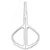 Yutoner Eyebrow and Nose Hair Safety Curved Scissors, 3.4 Inch Stainless Steel Professional Facial Hair Beard Eyelashes Eyebrow and Moustache Scissors Trimmer (Silver Safety) view 1