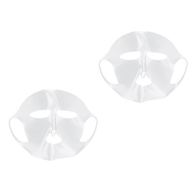 FOMIYES 2pcs Silicone Reusable Mask Cover for Hydrating Face Masks Skincare Sheet