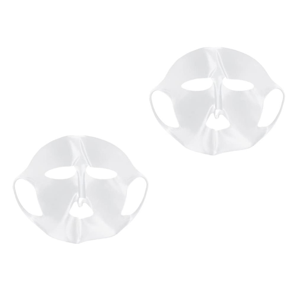 FOMIYES 2pcs Silicone Reusable Mask Cover for Hydrating Face Masks Skincare Sheet