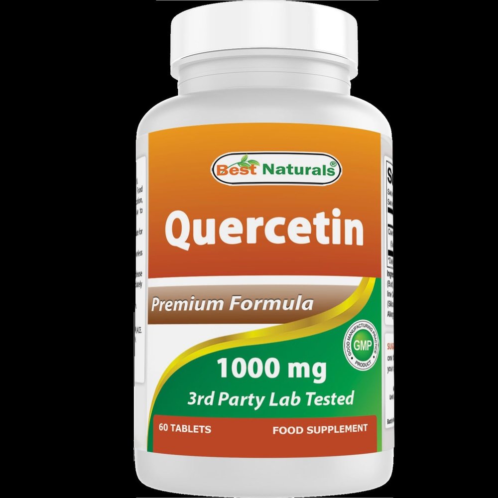 Best Naturals Quercetin 1000 mg Tablet - Immune Health - 60 Count (60 Count (Pack of 2))