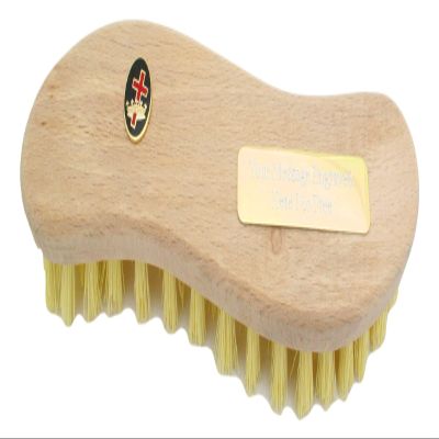 Masonic Oval Cross & Crown Wooden Hand Brush Cleaning Scrubbing Stiff Bassine Brush Personalised Gift 255