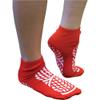 Double Sided Tread Non-Slip Socks - UK Sizes 7.5 to 9.5 - Red - Machine Washable Up to 40 Degrees - Anti Slip Mobility Clothing - Latex Free view 1