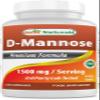 Best Naturals D-Mannose Capsules - Urinary Tract Cleanse Supplement 1500mg/Serving - 120 Count (120 Count (Pack of 3)) view 1
