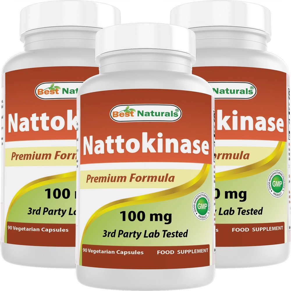Best Naturals Nattokinase, 2000 Fu, 100 Mg, 90 Veg Capsules (90 Count (Pack of 3))