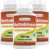 Best Naturals Nattokinase, 2000 Fu, 100 Mg, 90 Veg Capsules (90 Count (Pack of 3)) view 1