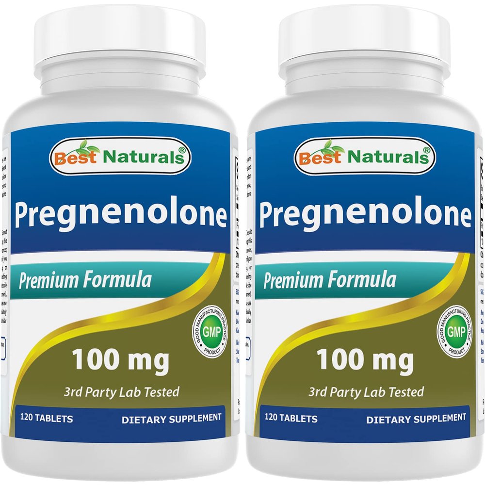 Best Naturals Pregnenolone 100 mg 120 Tablets (120 Count (Pack of 2))