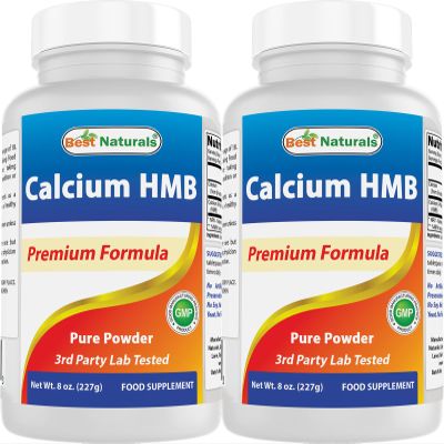 Best Naturals HMB (Beta-Hydroxy Beta-Methylbutyrate) Pure Powder 8 OZ (8 OZ (Pack of 2))