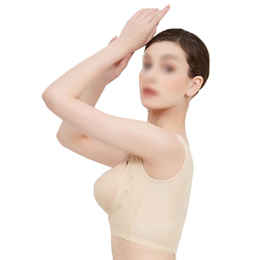 TUHFG For Hunchback Sagging Tops Chest Brace For Women Posture Corrector Back Support Vest,Beige-3XL