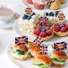 Union Jack Flag Hat United Kingdom Flag Ribbon Jubilee Cake Decorations British Bucket Hats 70th Anniversary Cake Toppers Party Cupcake Toppers Decorations Gift Wrapping (#4) view 3