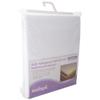 Anti-Allergenic Waterproof Mattress Protector - Double - Machine Washable White Terry Fabric - Anti Bacterial Backing - Bedding Protection view 2