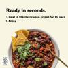 Fiid 100% Natural Vegan Microwave Ready Meals - Mexican Black Bean Chilli - 3 x 275g (Vegetarian Food Pouch, High in Fibre & Protein, Low in Sugar, Gluten Free, Fat Free) view 3