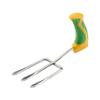 Ergonomically Handled Garden Fork - Reduces Wrist Stress - Gardening Tool Aid - Optional Arm Support Cuff - Easily Aerate & Turn Soil view 1
