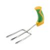 Ergonomically Handled Garden Fork - Reduces Wrist Stress - Gardening Tool Aid - Optional Arm Support Cuff - Easily Aerate & Turn Soil view 2