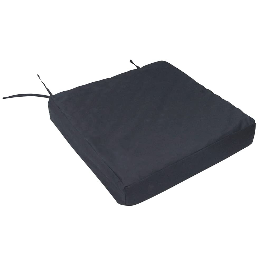Pressure Relief Orthopaedic Cushion - 430mm x 430mm x 80mm - Provides Extra Support - Convoluted Memory Foam Design - Tie Straps to Secure Cushion to Chair