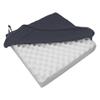 Pressure Relief Orthopaedic Cushion - 430mm x 430mm x 80mm - Provides Extra Support - Convoluted Memory Foam Design - Tie Straps to Secure Cushion to Chair view 3