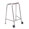 Ultra Narrow Walking Frame with Wheels - Slim Design - 540mm Width - Paediatric - Lightweight Aluminium - Non-Slip Rubber Ferrules - Ergonomic Hand Grips - Rehabilitation Walking Aid view 3