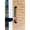 18 Inch Outdoor Grab Bar - Non-Slip Ribbed Finish Grip - Fully Weather Resistant & Non Rusting - 160kg Weight Limit - Wall Support Mobility Bar Handle view 2