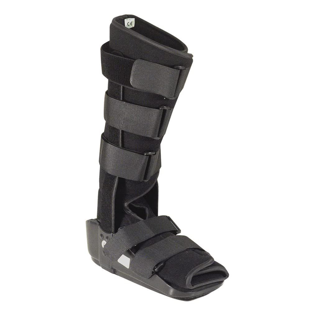 17 Inch Orthopaedic Fixed Walker Boot - UK Size 12 to 13 - Rehabilitation Aid - Lightweight Construction - Steel Reinforcement - Post Operation Shoe