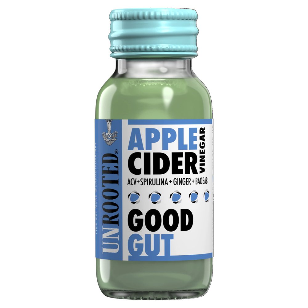 Unrooted Drinks Apple Cider Vinegar Defence Good Gut 60ml