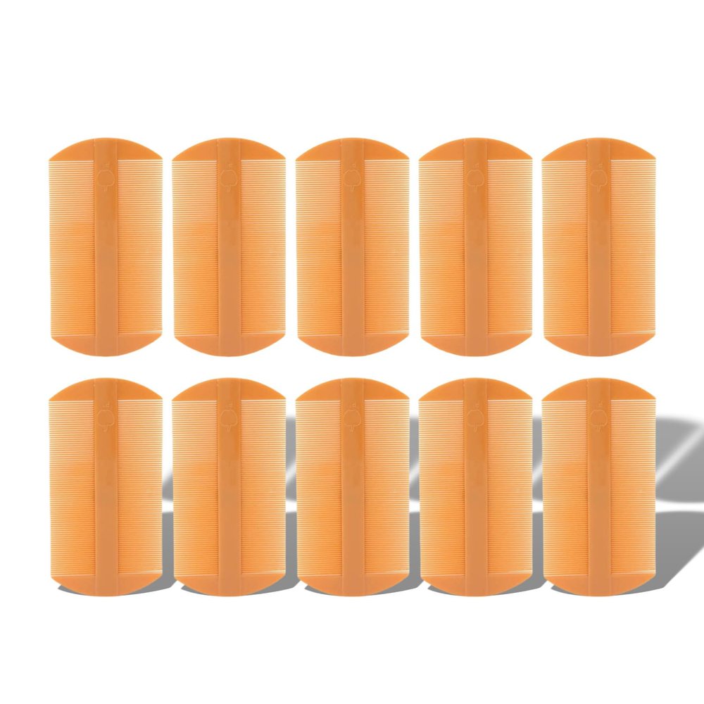 10PCS Lice Combs Kit, Double Sided Lice Removal Vintage Plastic Comb Hair Grooming Comb and Nits Removal Comb (10.5 x 5.5cm / 4.1 x 2.2in)