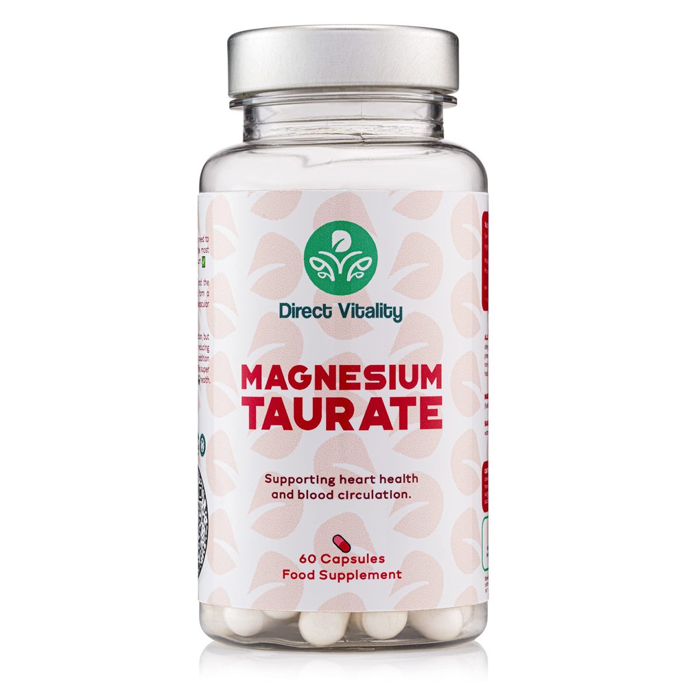 Magnesium Taurate | 700mg per Capsule | UK Made | 2 Months Supply | Vegan | No Nasty fillers | GMP Certified